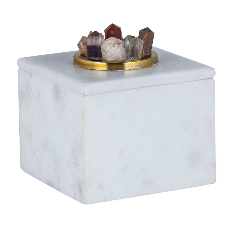 Mercer41 Marble Decorative Box & Reviews Wayfair